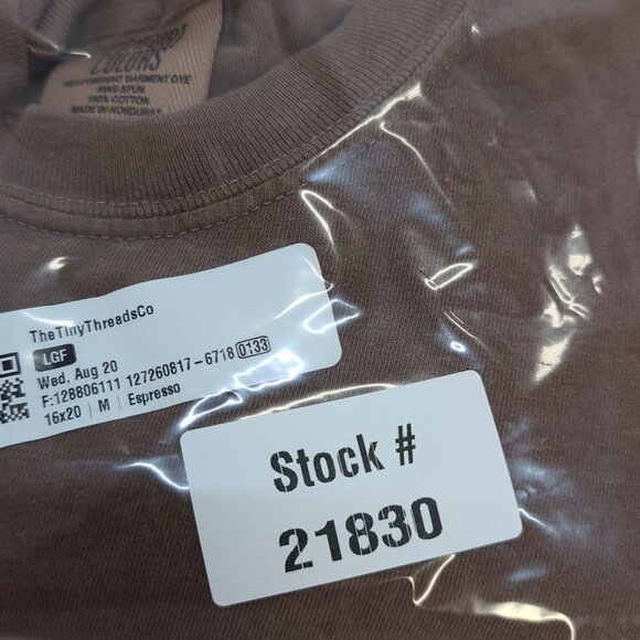 Comfort Colors Overstimulated Print T Shirt Size Medium Brown - Picture 7 of 7